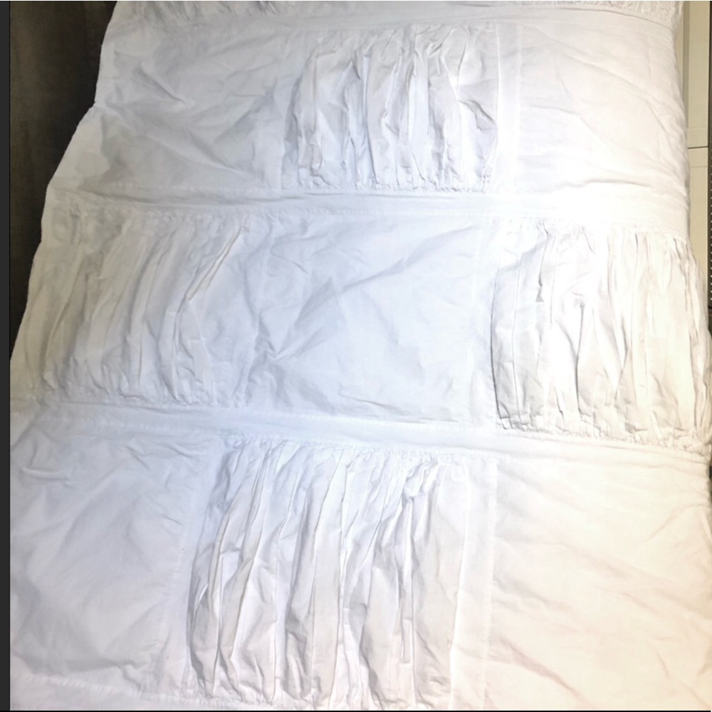 New Potter Barn lWhite Duvet Cover Twin/Twin Xl - Picture 2 of 7